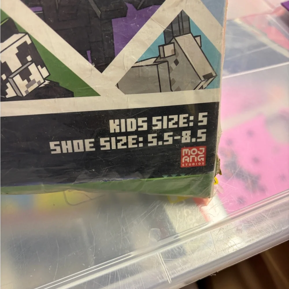 Minecraft Kids Crew Socks - Multicolor boy’s size 5 set of 15 New